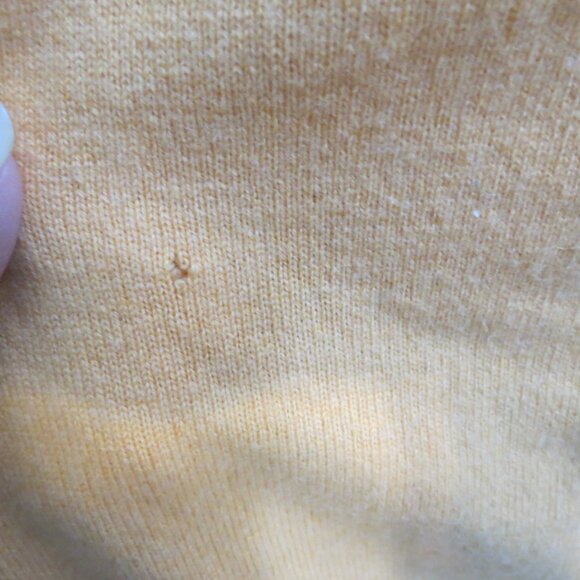 Pure Collection 100% Cashmere Cardigan Sweater Apricot Color Size 12 Flaw - Picture 8 of 12